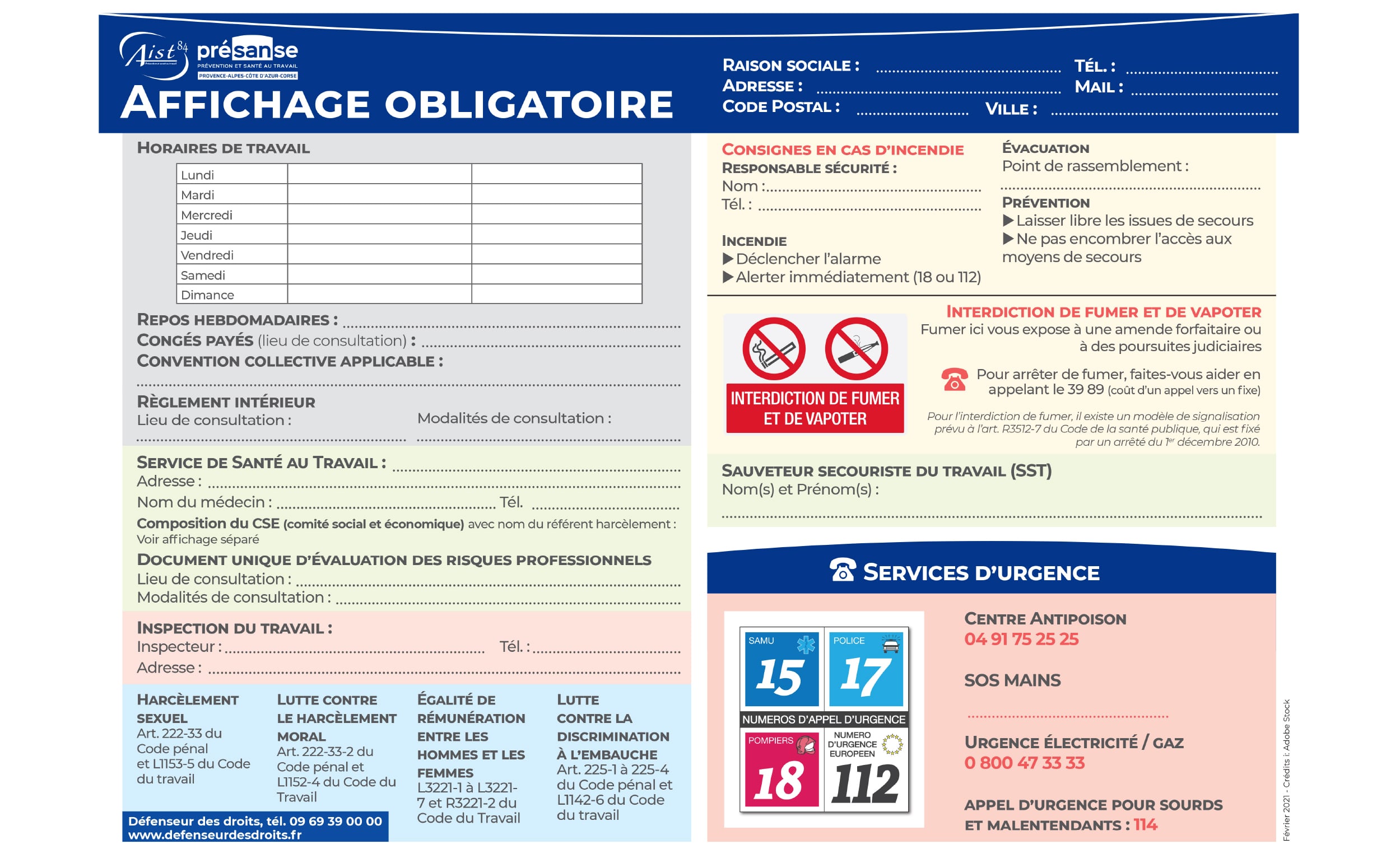 Affichage Obligatoire Entreprise Les Affichages Obligatoires En